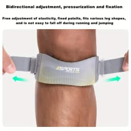 2-Piece Adjustable Knee Compression Bands – Lightweight Sports Patella Support Straps with Multi-Color Choices, Perfect for Fitness, Jogging & Training