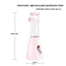 2In1 Hamster Feeder And Waterer Large Capacity Leakproof Automatic Feeder Food Water Dispenser Leak Proof Food Feeding Supplies