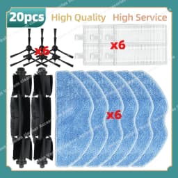 Compatible For LG R5 R580HK / R580WK / R585HKA / R585WKA Robot Vauccm Cleaner Main Side Brush Mop Cloth Hepa Filter Spare Parts
