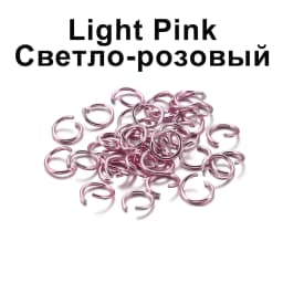 300pcs/lot 6 8 10 mm Metal Colorful Single Loops Open Jump Rings Split Rings Connectors For DIY Jewelry Making Findings Supplies