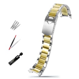 22mm Solid Stainless Steel Watchband For Tudor Black-Bay 79230 79730 Heritage Chrono Watch Strap Wrist Bracelet On No Rivet