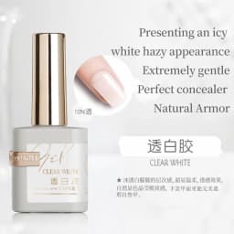 OUBOLI Super Diamond Base Coat UV Gel 15ml No Wipe Shiny Top Coat Clear Watercolor Soak Off UV LED Nail Gel Polish Function Gel