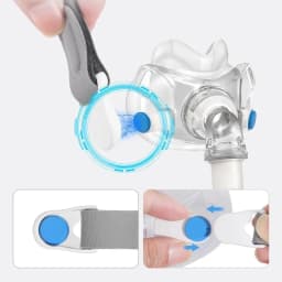 Adjustable Soft Headgear Strap for AirFit F30 Full Face CPAP Mask Replacement Headgear Magnetic Clip for Comfortable Secure Fit