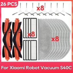 For Xiaomi Robot Vacuum S40C / E101 Parts Accessories Main Side Brush Filter Mop Rag Robot Vacuum Cleaner Consumable