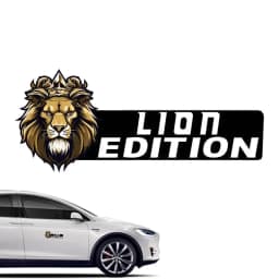Animal Truck Emblems Automotive Rectangle Emblem Sticker Unique Animal Print Shape Adhesive Badge Rectangle Vehicle Acrylic