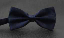 Double-layer bow tie men's business formal bow tie solid color bow tie gift