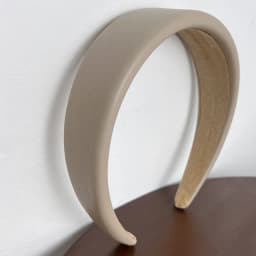 High Quality Women PU Leather Thick Sponge Wide Hairbands Wide Sponge Padded Simple Hair Hoop Band Bezel Hair Accessories