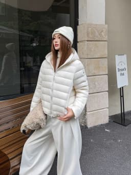 Winter Pork Rib Style Lightweight Hooded Down Jacket Women White Duck Down Waterproof Outwears Female Warm Parker Down Jacket