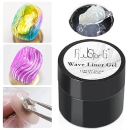 AWStorG Hema Free Poly Nail Gel 30ML Acrylic Gel Finger Extension Transparent Nail Art Extension Quick Building Soak Off UV