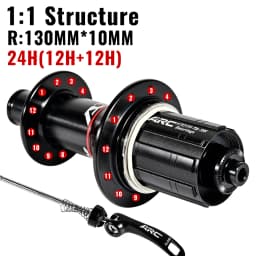 ARC Road Bike Hub Set 4 Pawls 48 Clicks High-Engagement 100/130MM NBK Sealed Bearings 20/24 Holes V-Brake 8-11 Speed Ultralight