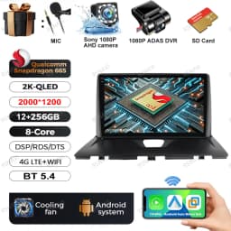 Android 15 Car Radio For Peugeot Expert 2 For Citroen Jumpy For Fiat Scudo For Toyota Proace 2007-2017 IPS 360 Camera RDS QLED