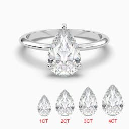 1-4 Carat Pear Cut D Color Moissanite Rings 925 Sterling Silver Waterdrop Diamond Ring Engagement Wedding Bands Jewelry with GRA
