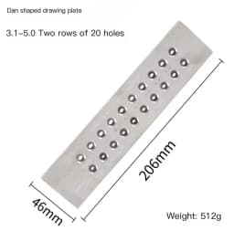 1PC Tungsten Carbide Wire Drawplate for Jewelry Making Round Rectangle Hexagon Oval Square Shape , Jewelry Tool