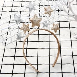 1pc Cute Star-Shaped Headband with Golden Glittery Finish - Perfect for Birthday Parties& New year Decorations,Festive Accessory