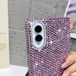 Luxury Full Glitter Diamond Bracelet Chain Phone Case for Samsung Galaxy Fold8 Fold 8 Wide Shockproof Slim Fit Skin Feel Cover