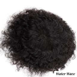ISKIN Men Toupee Human Hair Curly Thin Skin PU Men's Capillary Prosthesis With Knots Indian Remy Hair System Unit Natural Wigs