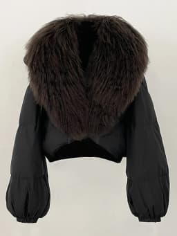 OFTBUY Fahsion Short Long Slevee Puffer Jacket New Winter Clothing Women Real Mongolia Sheep Fur Coat Real Fur Goose Down Parkas