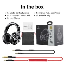 Oneodio A71 Wired HiFi Headphones With Mic Over Ear Stereo Hi-Res Headset Studio DJ Headphone For Recording Monitor 3.5/6.35mm
