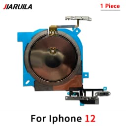 Wireless Charging NFC Chip Coil With Sticker & Power Button & Volume Button Flex Cable For iPhone 15 14 Plus 13 Mini 12 Pro Max