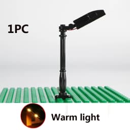 1PC DIY 1x4 Building Block Lamp Street Light Electric Decorate 1X1 LED Brick USB City Lighting