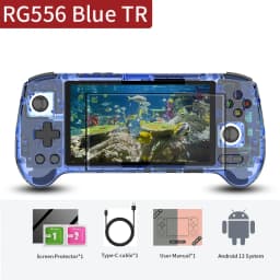 Anbernic RG556 Retro Handheld Game Console Android 13 System 5.48 inch AMOLED Screen T820 Video Player Built-in Hall Trigger Fan