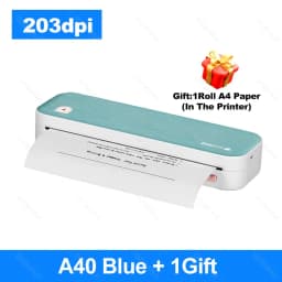 Peripage A40 P81 Inkless Portable A4 Thermal Printer Wireless Bluetooth USB Printing Text PDF Document Photos A4 Machine Maker