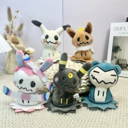 Mimikyu Eevee Plush Keychain Pocket Monster Cos Eeveelution Snorlax Doll Anime Pendant For Fan Collectible Sylveon Present Decor