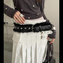 American Retro Style Wide Belt With Fur Patchwork For Women A Minority Design Sense With A Belt For Skirts And Jeans