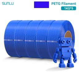 SUNLU 5KG PLA/PETG/ High Speed Matte PETG Filament 1.75mm 1KG Without Tray 3D Printer Filament for 3D Printer,Refll Filament