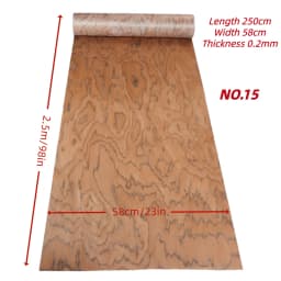 DIY High-EndTech Wood Veneer :for Wooden Refurbished Furniture Door Coffee Table Speaker Wall Panels Interior Home Decor
