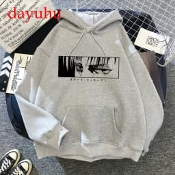 90s japanese Anime Attack on Titan Shingeki No Kyojin Graphic Hoodies Men Unisex Oversized Funny Cartoon Sweatshirt Hoody Male