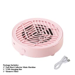 New Mini Nail Dust Collector Extractor Fan Professional USB Powerful Nail Vacuum Cleaner With Remove Paper Filter Nail Equipment