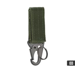 2/5 PCS.Tactical Hanging Buckle Molle Nylon Webbing Carabiner Belt Triangle Keychain for Outdoor Climbing Camping Tool Accessory