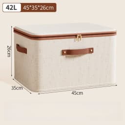1Pcs Foldable Organizer Storage Box With Lid Large Capacity Dustproof Clothes Organizer Home Closet Multi-functional Organizer