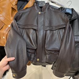 YOLOAgain 2026 Spring Short Suede Bomber Jacket Women Genuine Sheepskin Leather Jacket Ladies
