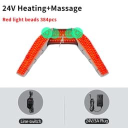 660nm Red Light Heating Pad Arm Wrap 384 LED Relieve Hand Fatigue Wellness Protector Home Relax Joint Comfort