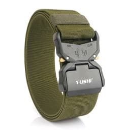 KOLBER 2024 5cm Elastic Belt for Men Aluminum Buckle Quick Release Outdoor Casual Wide Belt 2 Inch Military Tactical Girdle Male