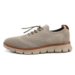 Plus Size 51 52 53 54 Men's Knit Wingtip Oxford Shoes Lightweight Breathable Slip‑on Business Casual Walking Sneakers for Men