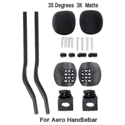 Carbon Road Handlebars Bicycle Rest Bar TT Handlebar Clip On Aero bar Bike Racing Carbon Handle Bar 30°/45° Triathlon Handles