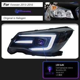 AKD Head Lamp for Subaru Forester LED Headlight 2013-2018 Headlights Forester DRL Turn Signal High Beam Angel Eye Projector