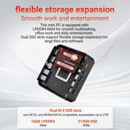 FIREBAT 2026 Mini PC R3 AMD Ryzen 3 4300U LPDDR4 8GB 16GB RAM 256GB 512GB SSD Windows11 Pro Wifi6 BT5.2 Support 4K 60Hz Desktop Computer