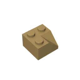Gobricks GDS-721 Slope brick2x2 45 Roof tiles with concave slope compatible with lego 3046 children's DIY Educational