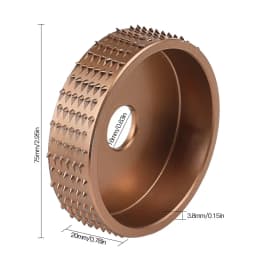 Round Wood Angle Grinding Wheel Sanding Carving Rotary Tool Abrasive Disc 75mm Angle Grinder Rasp Wheel Tungsten Carbide Coating