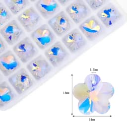 AB Color Crystal Pendant Beads Charms Multi -shape Glass Beads Jewelry Gems Stones for Jewelry Making Supplies DIY Earrings