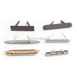 50/100PCS Rectangle Customized Metal Plate With Logo Tags For Sewing Bag Clothes Puppet Doll Handbag Purse Personal Brand Label