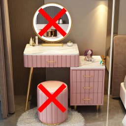 Women Pink Dressing Table Makeup Chair Modern Bedside Cosmetics Dressing Table Bedroom Cabinet Vestidores Postmodern Furniture