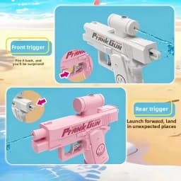 Funny Double-Sided Reverse Water Gun - Summer Prank Toy,Mini Tactical Water Sprayer for Kids & Adults, Pool Beach Water Fight