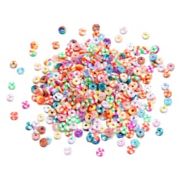 350Pcs/Lot 6mm Flat Round Polymer Clay Beads Loose Spacer Beads for Jewelry Making DIY Needlework Bracelet Necklace Earrings