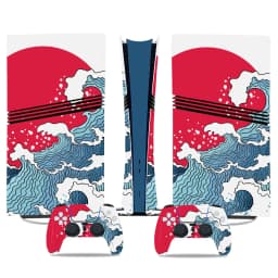 Skin Sticker for PS5 Pro Digital Edition Vinyl Decal Full Skin Cover Protective Wrap for Console Controller