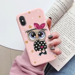 Flowers Funda For Phone Case iPhone X XS MAX XR Capa Soft Silicone Cute Cat Bear Back Cover For iPhone XR Bumper Women Anti-Fall